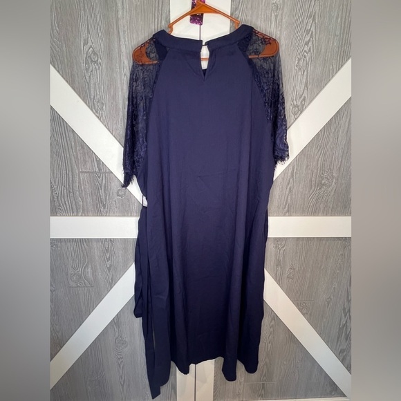 D16.19 NWT Bloomchic Lace Sleeve Sheath Dress w/Tie waist 18/20 (2X) - Picture 6 of 6